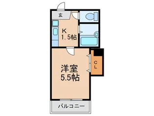 クオーレ十三東【8階】の間取り