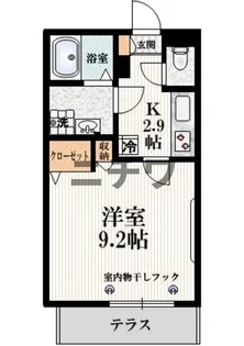 ヴェルデ早稲田【1階】の間取り