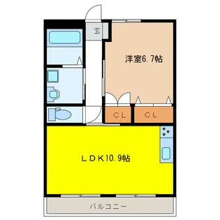ウイングアイランド【2階】の間取り