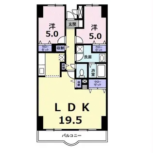 グランドバレー(高崎市芝塚町)【2階】の間取り