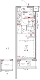 クレイシアIDZ横浜大倉山【2階】の間取り