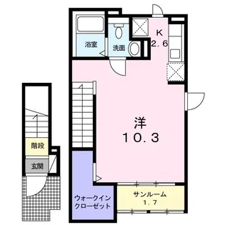ヴォルフ【2階】の間取り