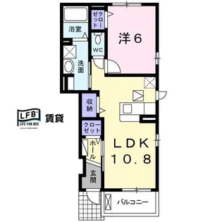 ベルフィオーレ【1階】の間取り