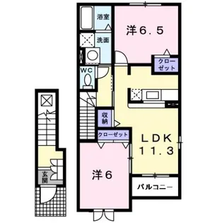 ファミール ハウスV A【2階】の間取り