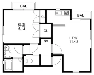 A.I.Corpo A棟【2階】の間取り
