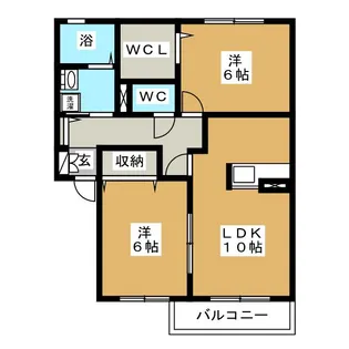 シェーン【2階】の間取り