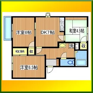 グリーンフレグランスB【2階】の間取り