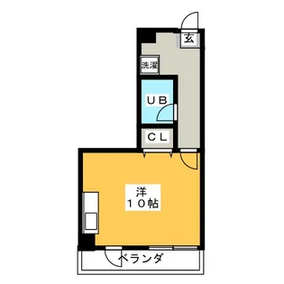 ハイツオオクボ【3階】の間取り