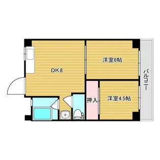 NDYハイツ甲子園【3階】の間取り