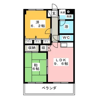 アルストロメリア【2階】の間取り
