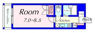 カーサソラッツォ弐番館【3階】の間取り