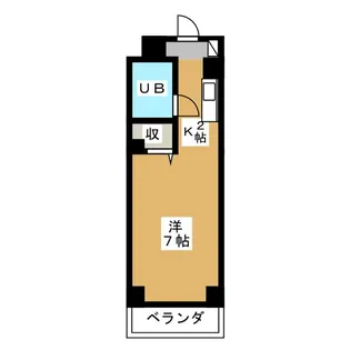 ベルヴュ日吉【1階】の間取り