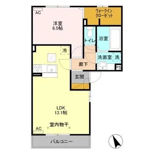シャ・エラン【1階】の間取り