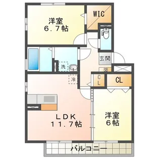 リビングタウン阿倉川A・B・C【3階】の間取り