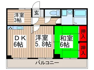 グランドゥ-ル【6階】の間取り