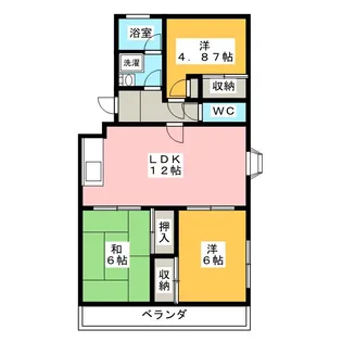 メゾンファミーユ【4階】の間取り