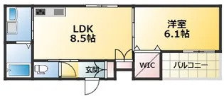 クリエオーレ中宮【3階】の間取り