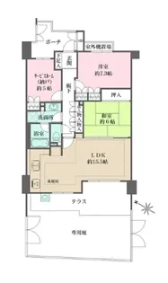 テラス氷川台【1階】の間取り