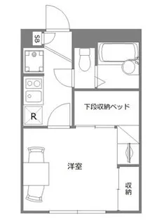 クレア辻堂【1階】の間取り