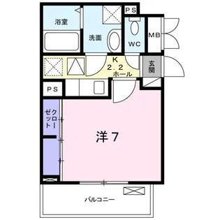 カーサ プラシード【1階】の間取り