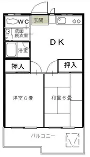 キャピタルハイツ【1階】の間取り