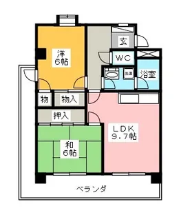 セントラルポンド【1階】の間取り