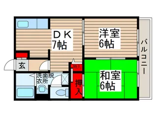 イ-ストヒルズA【1階】の間取り