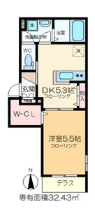 la maison Luana【1階】の間取り