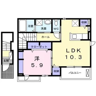 グランレーヴ【2階】の間取り