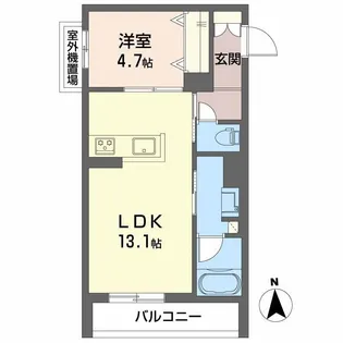 ユイロ中津【3階】の間取り