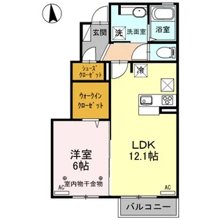 コートヤードC【1階】の間取り