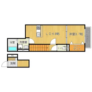 ラフィーノ長町南【2階】の間取り