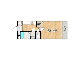 ペアーコート泉佐野A棟【1階】の間取り