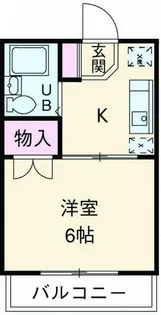 ホワイトコーポB【1階】の間取り