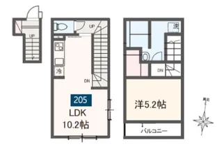 MELDIA岩槻IIの間取り