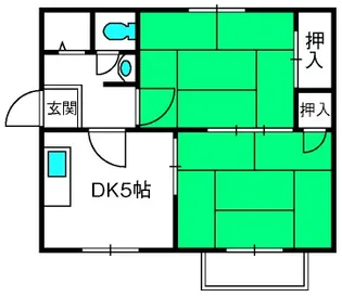 エスポワールA棟【1階】の間取り