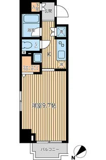 CITY SPIRE蔵前【10階】の間取り