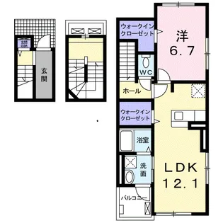 ベルフレーシュI【3階】の間取り