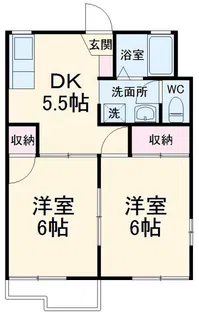 メゾンフレグランス【1階】の間取り