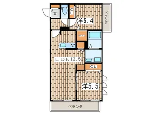 ヴィレッタ鎌倉長谷【2階】の間取り
