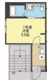 フェリチタ中野島【1階】の間取り