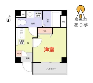 ブルーライトヨコハマ【1階】の間取り