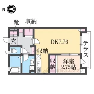 ル・プラトー【1階】の間取り
