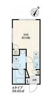 Oakrest恵比寿【2階】の間取り
