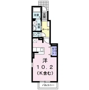 ベル・ヴィオラB【1階】の間取り