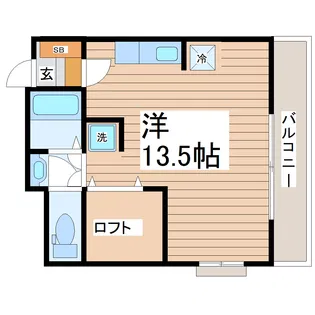 ロフティ【5階】の間取り