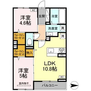 ボヌールT【1階】の間取り