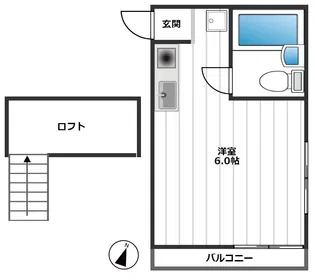 第六タキシマ【2階】の間取り