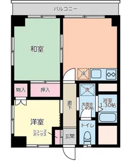 ポートサイド戸部【5階】の間取り