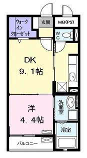 サニーコート【2階】の間取り